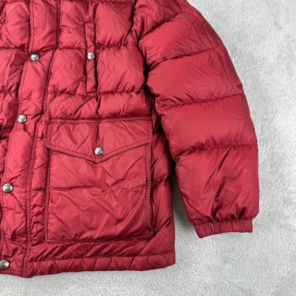 Burberry Red Down Puffer Jacket Boys Size 10 - Picture 5 of 16
